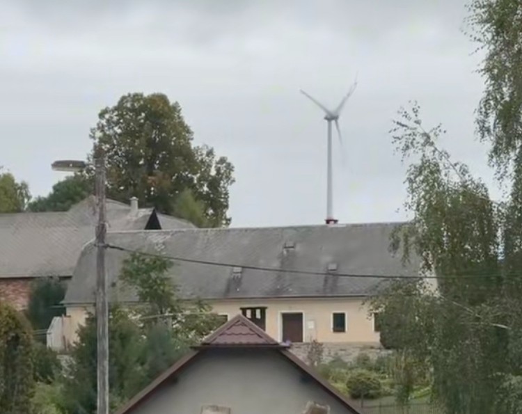 větrná elektrárna svědectví občana